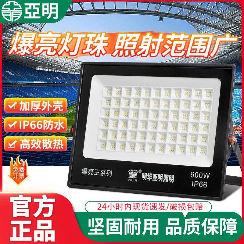 Yaming LED Outdoor Lighting Garden Exploration Street Light Engineering Industrial Workshop Factory Flood Light Spotlight Strong Light