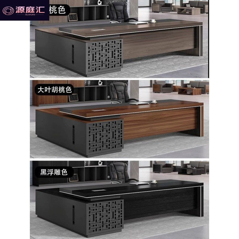 Office desk minimalist modern executive desk new chinese style office furniture manager direct sales light luxury creative table and chair