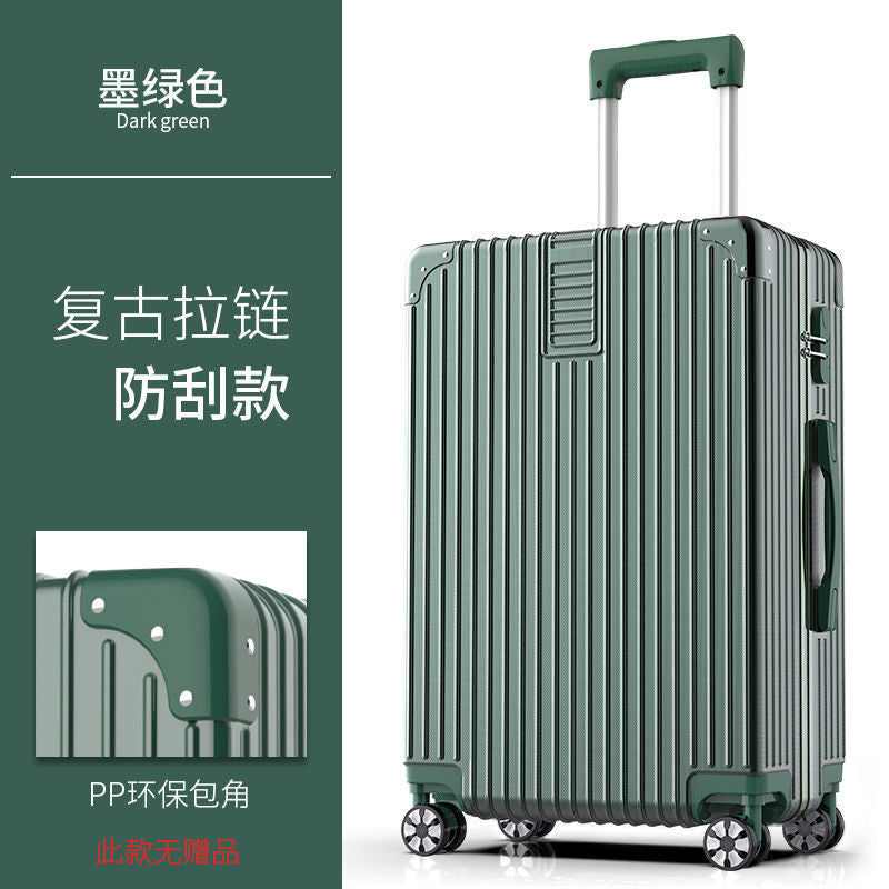 Simple luggage student pull rod box password box universal wheel leather box ins large capacity suitcase
