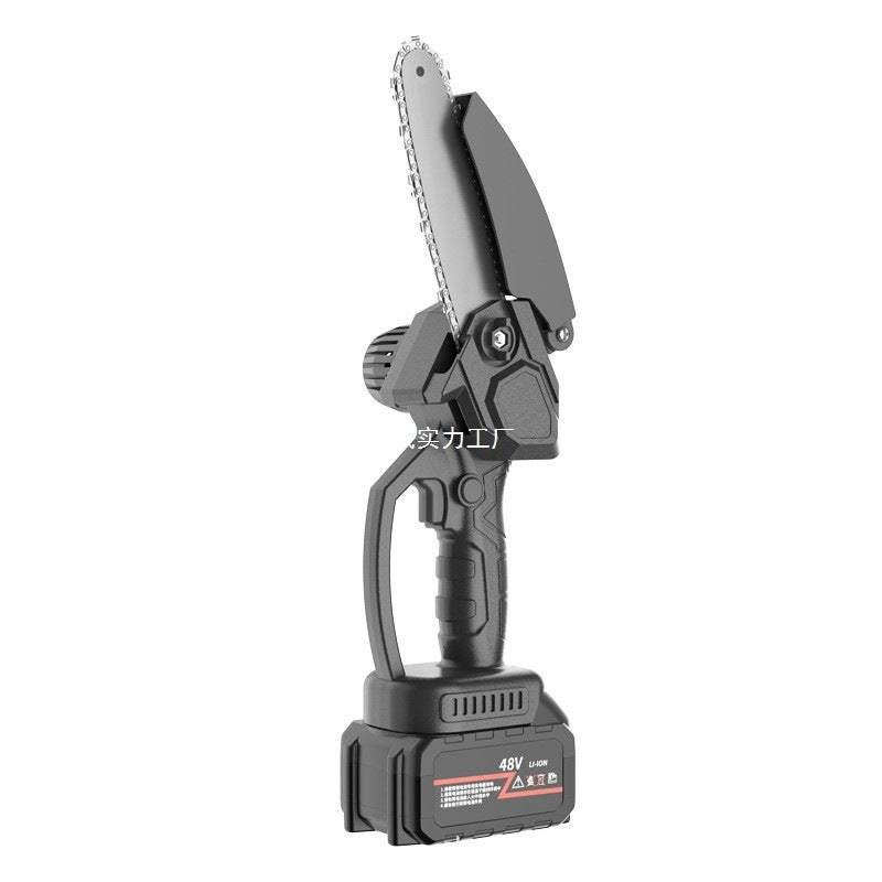 Chainsaw rechargeable lithium woodworking handheld wireless lithium battery chainsaw logging hand electric chain saw high power portable chainsaw