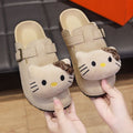 Cartoon cute birkenstock shoes for women new arrivalfashioncasualeasiest for matchsoft bottomnon-slipthick sole lazy half slippers for women outwear