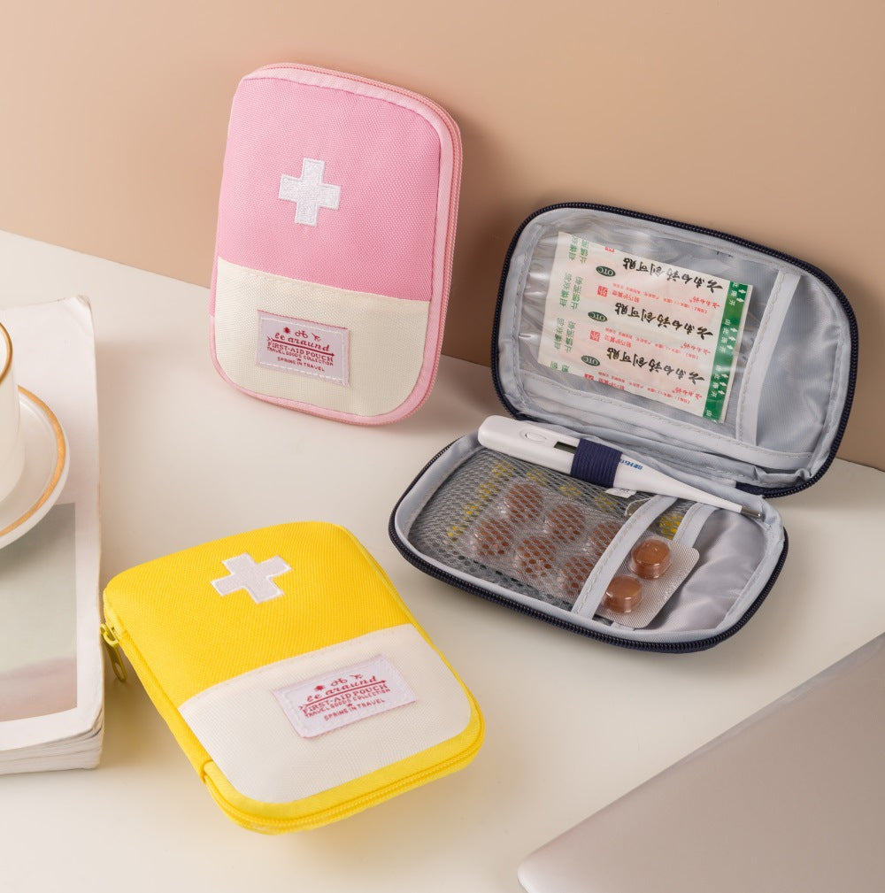 Portable First Aid Kit Cross Drug Storage Bag Travel Business Travel Medical Kit Large Capacity Medical Emergency Kit