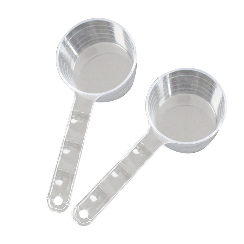 Individually wrapped 50ml ps plastic measuring spoons - ideal for mask powder, feed, fertilizer, laundry detergent, and water (50g capacity)