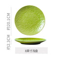 Japanese retroclassy sense kiln transformed steak shallow plate restaurant hotel ceramic western food plate dessert pastry plate plate
