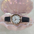 New round bathtub retro trend korean style minimalist casual dial women's watch waterproof fashion 2025