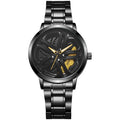 New arrivalmenrotate wheel stereocut out car modification gift watch middle southeast asia men's watch quartz watch