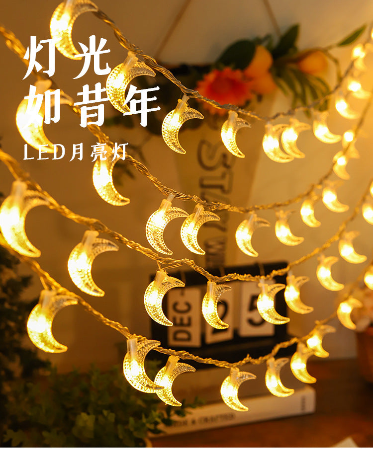 LED light string moon lights flashing lights string lights gypsy stars decorative lights festival dormitory room arrangement battery string lights