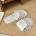 Travel foldable slippers summer couple outing travel non-slipabrasion resistantplaid couple hotel disposable slippers