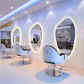 Hairdressing shop mirror table popular perm and dye hanging mirror hair salon special beauty mirror floor-standing hair cutting mirror hair salon special mirror