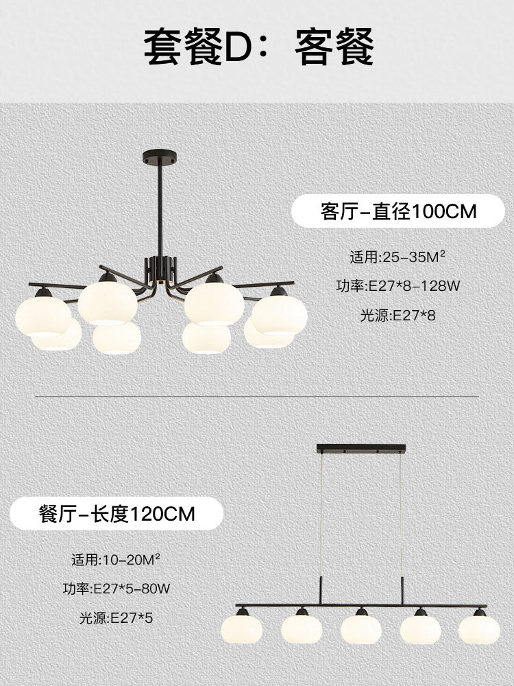Living room lamp chandelier medieval cream style Bauhaus bedroom lamp French lamp Zhongshan home improvement lighting factory direct sales