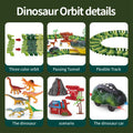 amazon hot-selling dinosaur track car kids' assembly toy, versatile roller coaster electric train wholesale