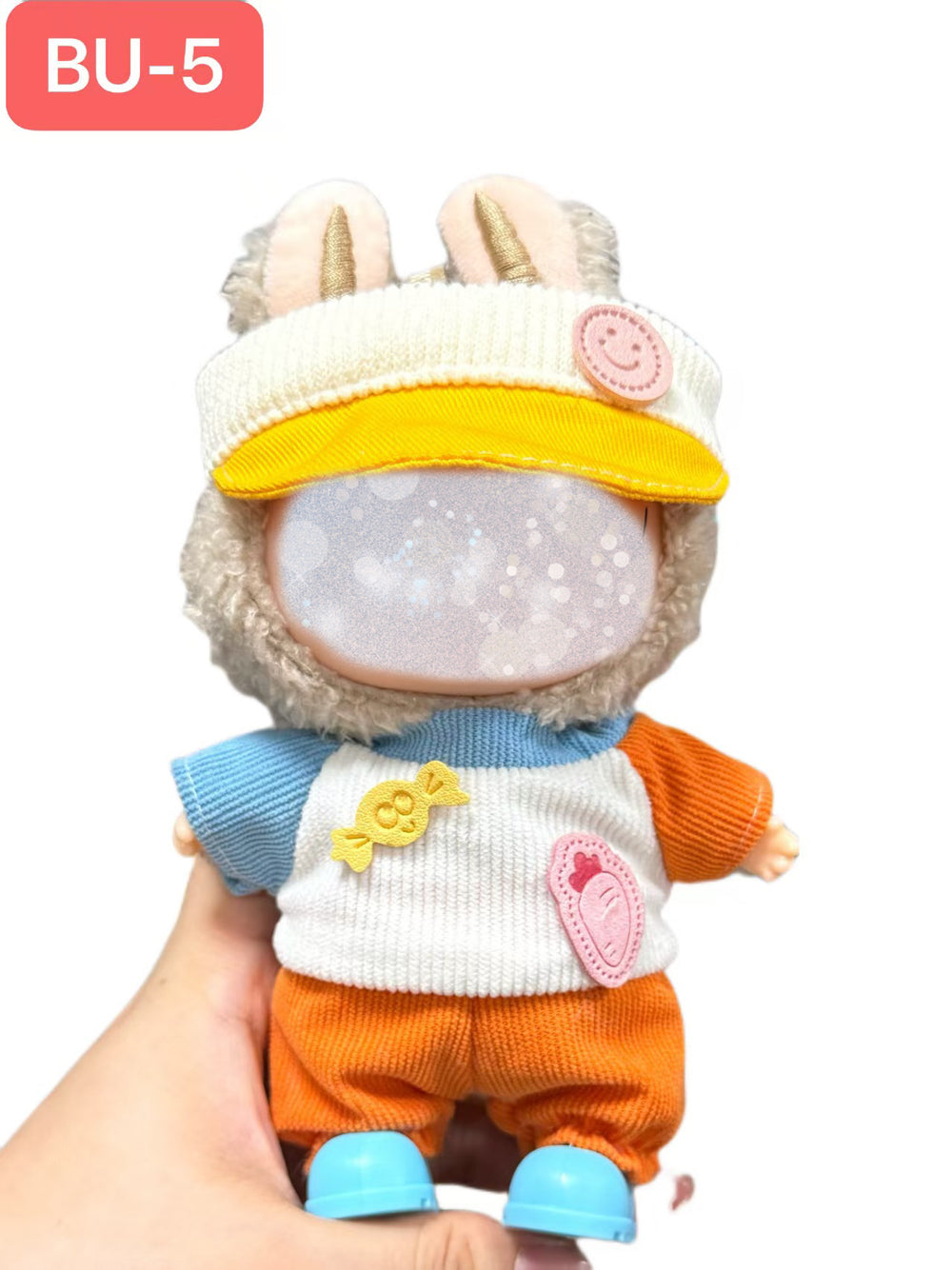 Clothes only, labubu baby clothes, 17cm, first, second and third generation neutralstuffed vinyl doll, dress-up sportswear