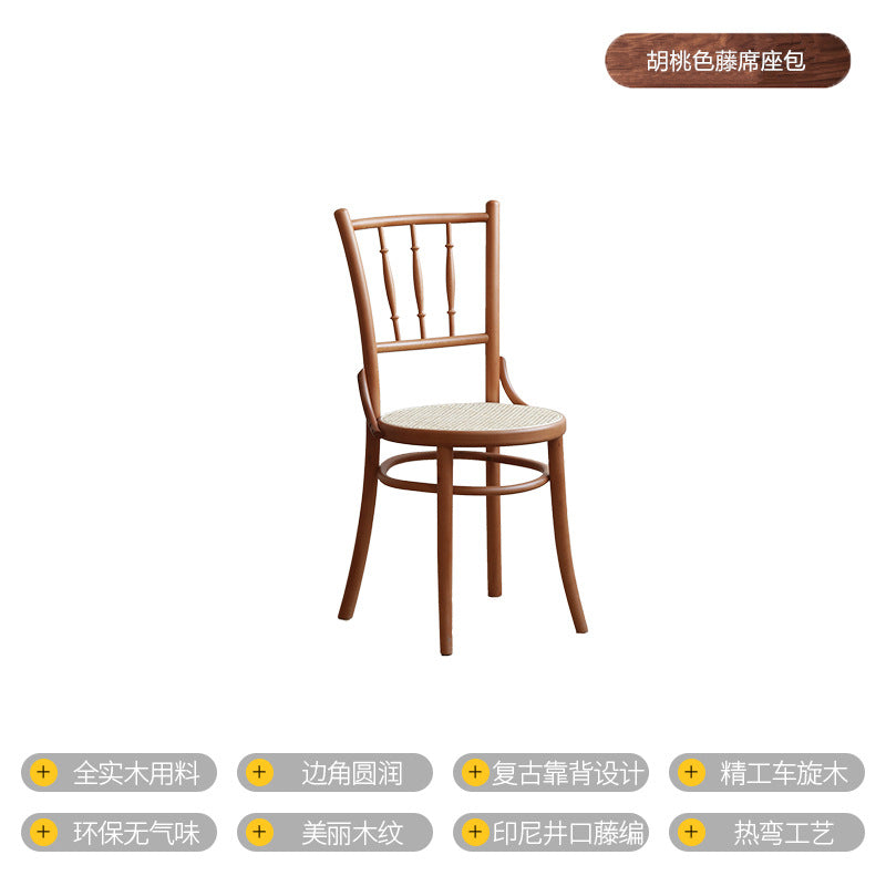 Customized retro cafe table and chair combination Japanese oak baking cake milk tea shop dessert shop western restaurant table and chair