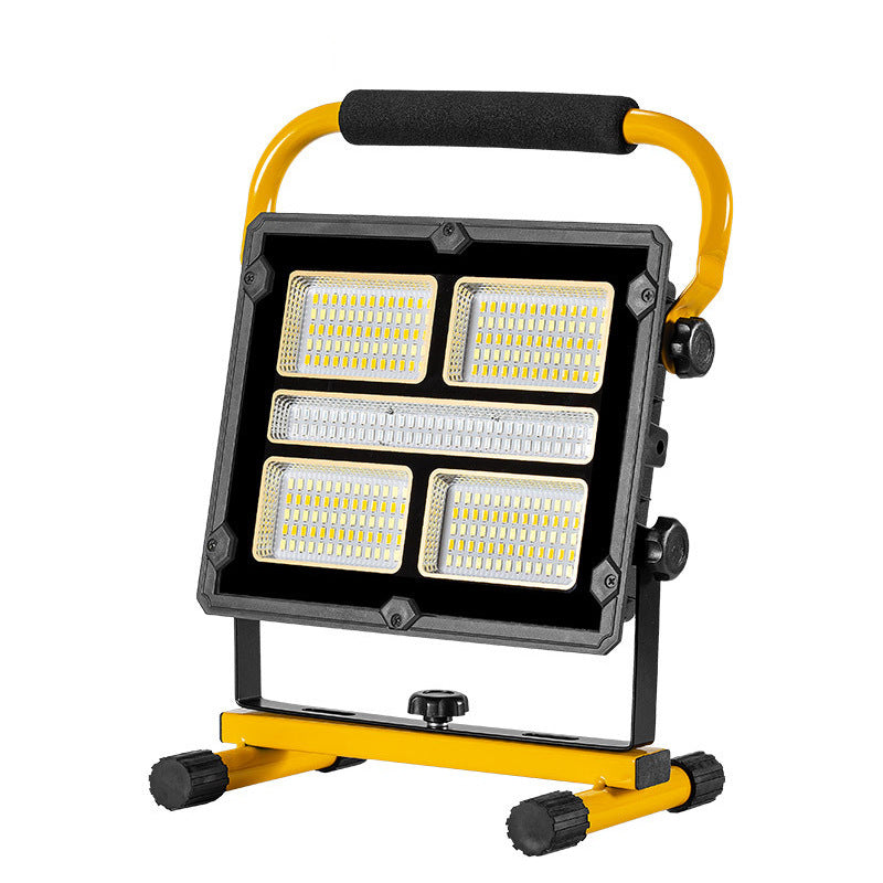 Cross-border solar portable floodlight USB charging outdoor camping light emergency lighting high power searchlight