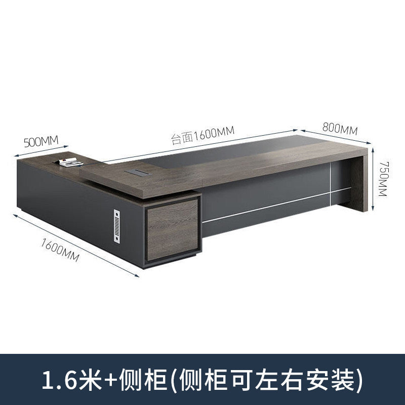 Saint li boss office desk and chair set - minimalist modern executive desk, high-end manager's desk, supervisor's desk, office desk