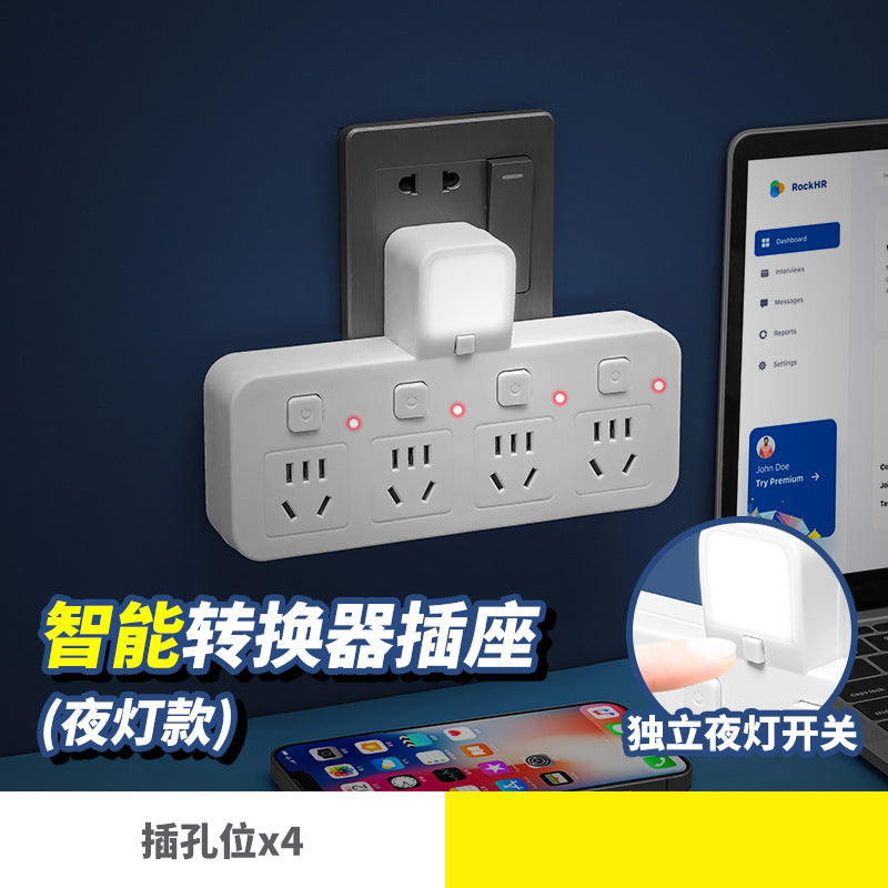 For home socket converter multi-hole panel wireless power strip power strip with usb one-to-many function plug