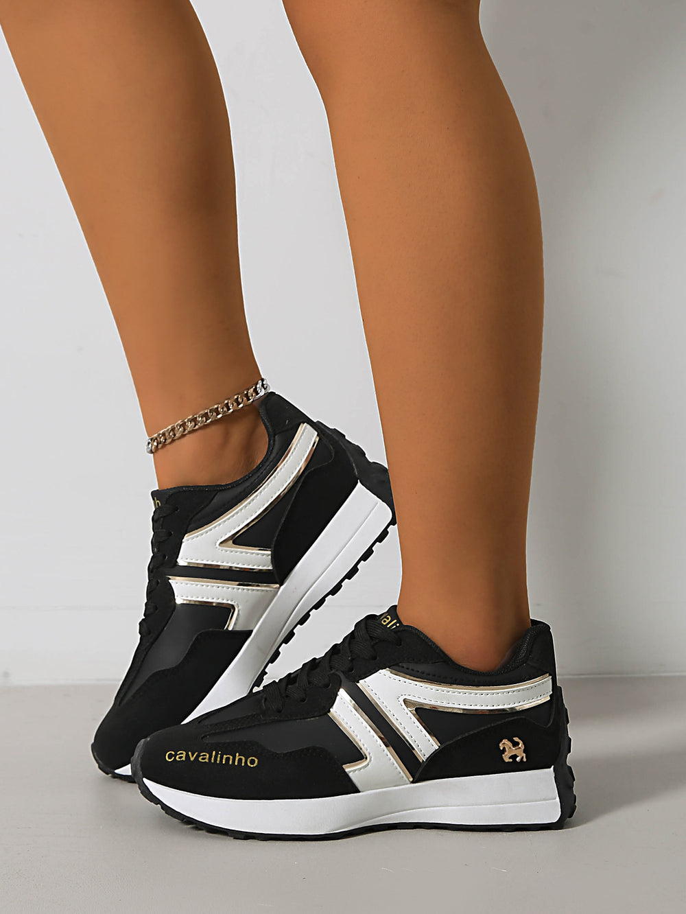 plus size women's shoes new arrival breathable leather sneakers women's korean version thick solecasual soft bottom running dad shoes