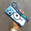 Jia gu shield multifunctional magnetic stand compatible iphone 16 drop-proof phone case with lanyard for apple 15 & 14 (cross-border)
