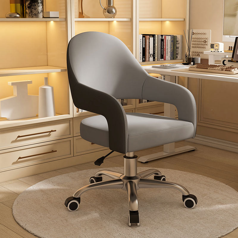 Comfortable designer adjustable height home office chair for bedroom, makeup desk, computer study, and writing desk - swivel chair