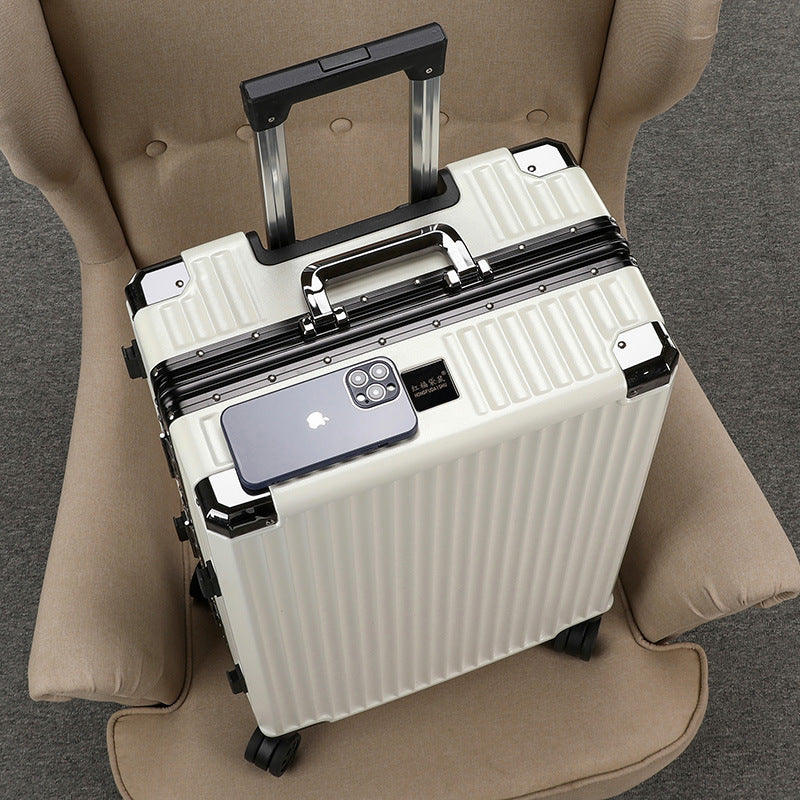 Luggage 2023 new thickened silent wheel password box can sit large capacity female strong and durable suitcase oversized