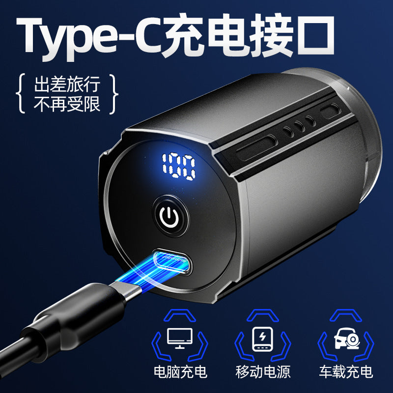 Custom aluminum alloy body mini shaver - portable travel electric razor with digital display for men