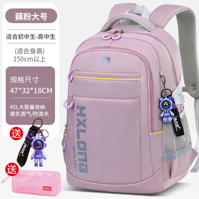 2026 new school backpack for middle and high school students - extra large capacity, lightweight, and spine-protecting design for boys and girls