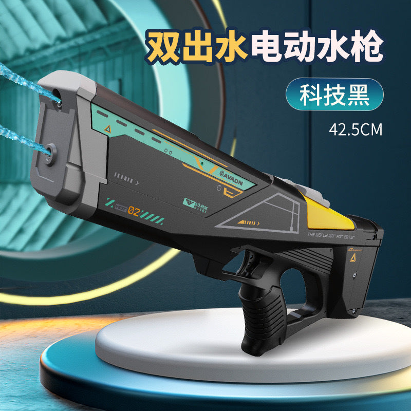 electric burst water gun fully automatic water absorption manual integrated large capacity water spray water boy kids toy