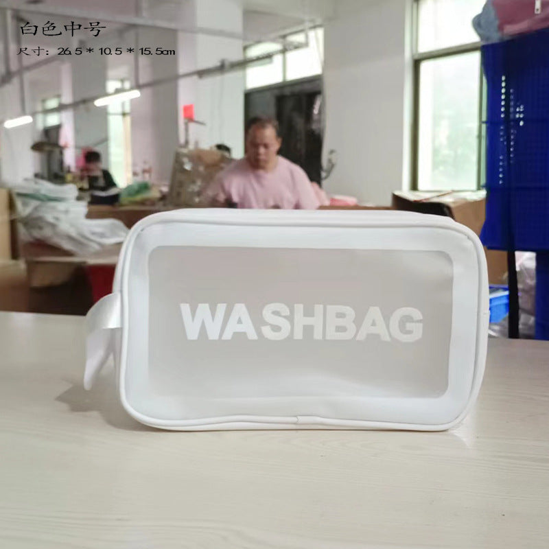 PVC cosmetic toilet bag waterproof portable large capacity swimming bag bath bag cosmetic bag fitness travel storage bag