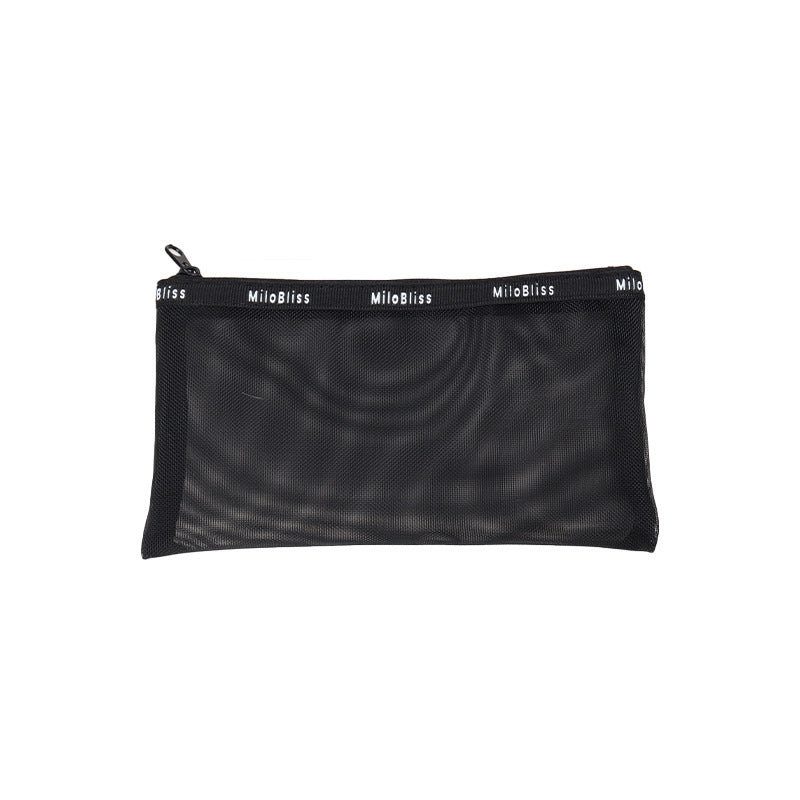 Popular black mesh multi-functional layered cosmetic bag large-capacity cosmetic storage bag portable wash bag bag bag