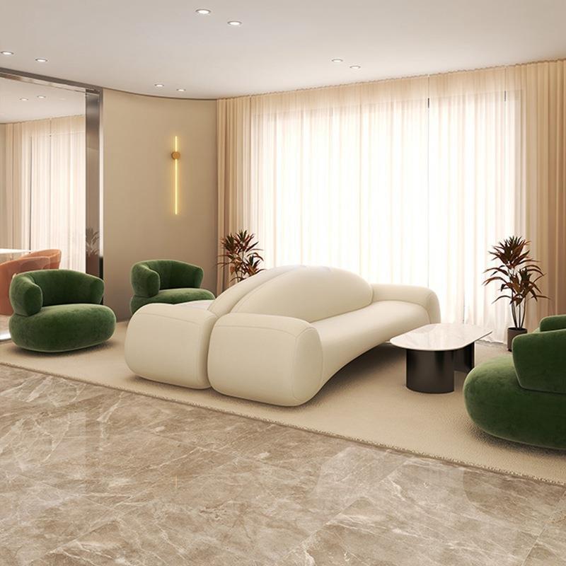 Cashmere sofa casualaccessible luxury small apartment designer curved casual clothing modern for home solid wood