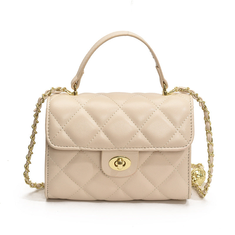 Foreign trade rhombus chain mini bag women's 2025 new high-end niche portable small square bag fashion messenger bag