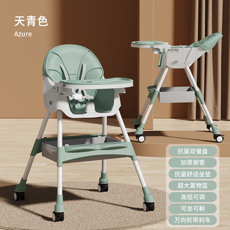 Baby Dining Chair Eating Multifunctional Foldable Baby Chair Household Portable Baby Dining Table Seat Children's Dining Table