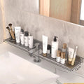 Bathroom vanity mirror front shelf, toilet faucet sink bathroom storage rack, drill-free installation