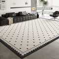 Carpet living room french style black and white grids waterproof anti-fouling sofa cushion no-wash wipeable stain-resistant bedroom bedside blanket