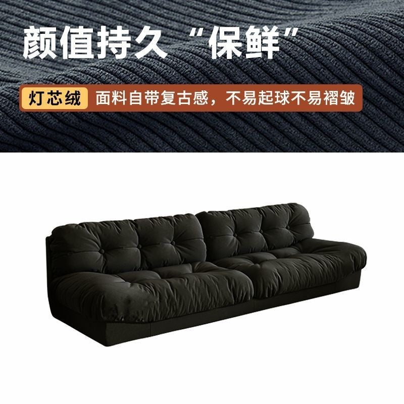 Cloud sofa new arrival modern casual cream style living room small apartment straight row fabric sofa apartment bedroom sofa