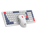 Raiku r906 wireless bluetooth dual-mode keyboard and mouse combo - tri-color chocolate keycaps, scissor switch