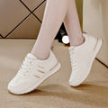 women's athletic shoes: 2025 autumn new collection - chunky sole striped casual sneakers, round toe retro height-increasing dad shoes for women