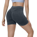 New arrival cross-border seamless washable tight high elastic high waist yoga shorts sports running fitness yoga wear three-quarter pants