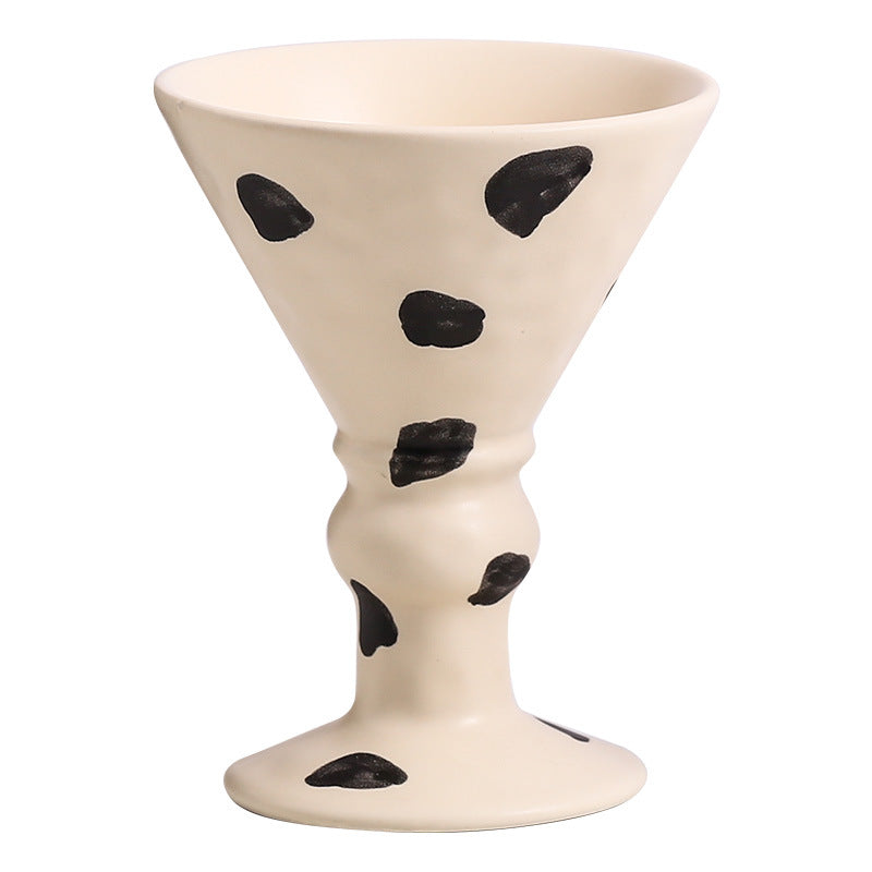Stylish high-looking ins mug household water cup goblet ceramic milk coffee cup couple breakfast gift