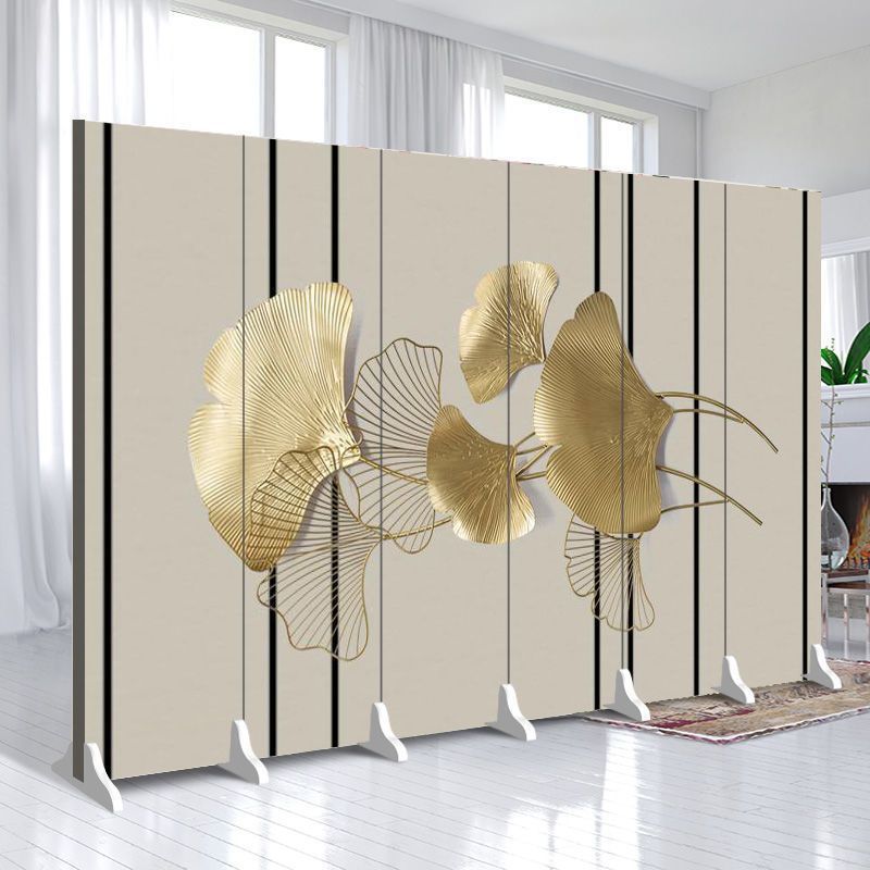 Cream style screen partition simple modern living room entrance folding mobile blocking bedroom simple folding screen