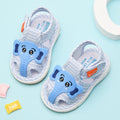Baby cloth sandals for boys, summer, ages 0-1-2-3 years, infant anti-slip soft sole squeaky shoes, girls' first walker shoes, baby shoes