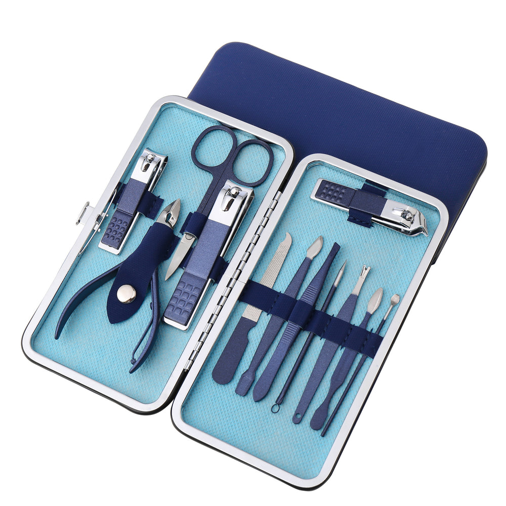 New nail clipper set - premium stainless steel manicure kit - 18-piece nail care tool set - customizable