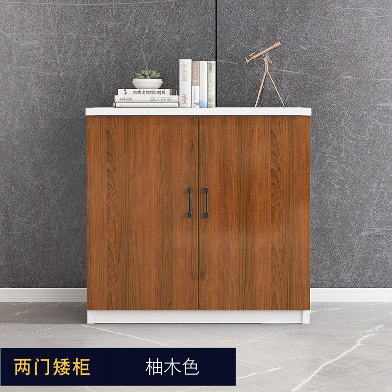 Office minimalist modern file cabinet wooden document financial records small cabinet low cabinet panel drawer style