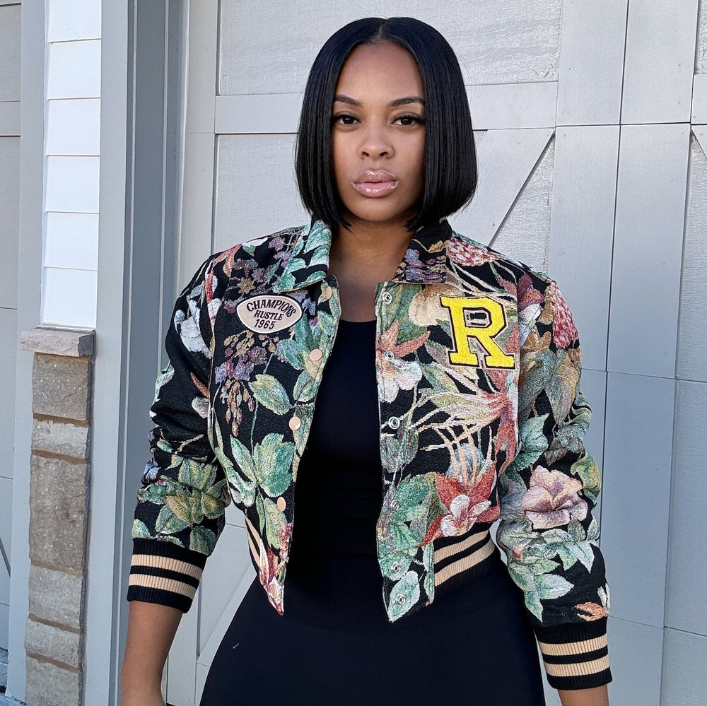 Women's retro print baseball jacket - new autumn/winter collection, loose fit, cropped outerwear, hot-selling cross-border export style