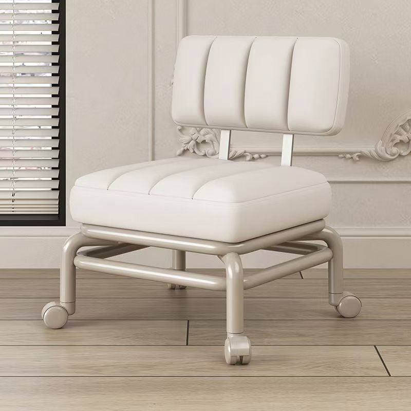 Manufacturer wholesale universal wheel stool pulley square Internet celebrity lazy backrest chair household with wheel shoe change dismantling express