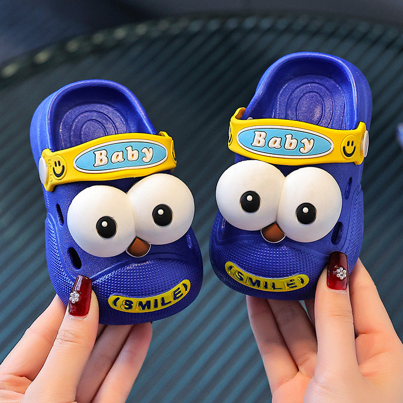 Kids' clogs: summer indoor anti-slip cartoon sandals for girls and boys - perfect for first steps, toddlers, and outdoor beach wear