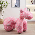Creative pony chair - adorable kids' animal ride-on sofa stool - cartoon chair plush toy - home decor accent