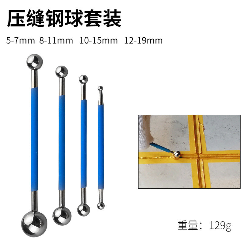 A full set of beauty seam construction tools, beauty seam glue gun, double tube ceramic tile floor tile special slotter, clear seam cone pressure