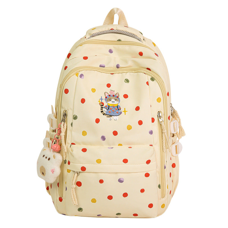 Small fresh Korean version backpack new simple female student schoolbag large capacity lightweight backpack