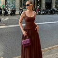 summer new arrival: women's french-style sexy camisole dress - slimming, figure-flattering, elegant maxi dress for cross-border e-commerce